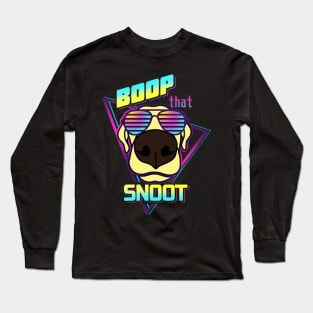 Boop That Snoot Vaporwave Long Sleeve T-Shirt